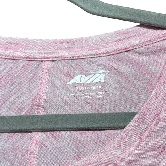 Womens Avia Pink Short Sleeve Activewear Tee Relaxed Fit Size XL - Picture 2 of 5